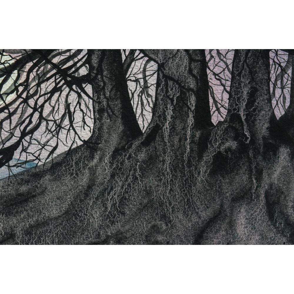 Avebury Beech Trees by Moonlight