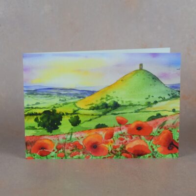 DSC_0013 Glastonbury Tor with Poppies