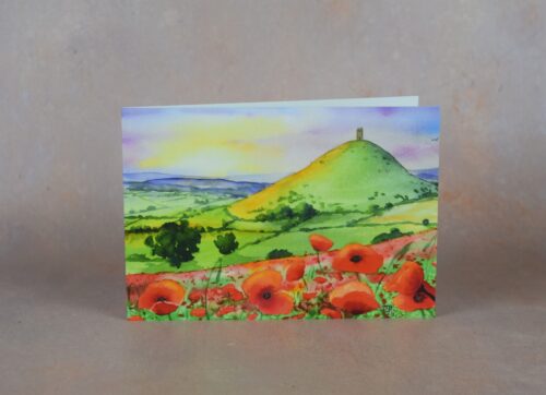 DSC_0013 Glastonbury Tor with Poppies