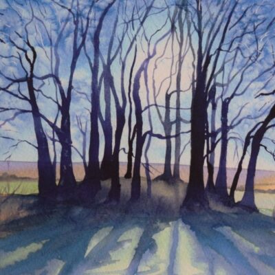 DSC_0018 Small Barrow with Beech Trees, giclée print on paper