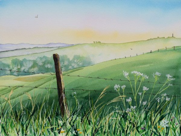 Early Morning in Springtime, giclée print on paper