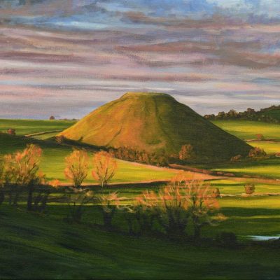 Golden Hour at Silbury Hill (1) Golden Hour at Silbury Hill, giclée print on paper or stretched canvas
