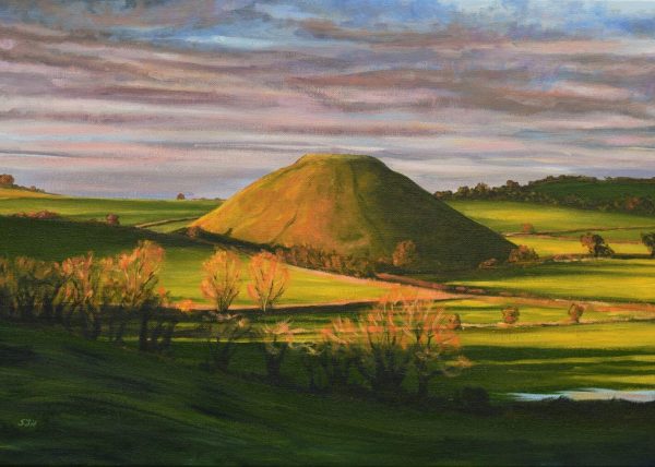 Golden Hour at Silbury Hill (1) Golden Hour at Silbury Hill, giclée print on paper or stretched canvas