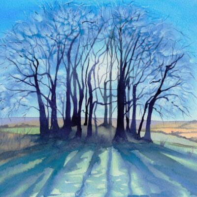 Small Barrow with Beech Trees Small Barrow with Beech Trees, giclée print on paper