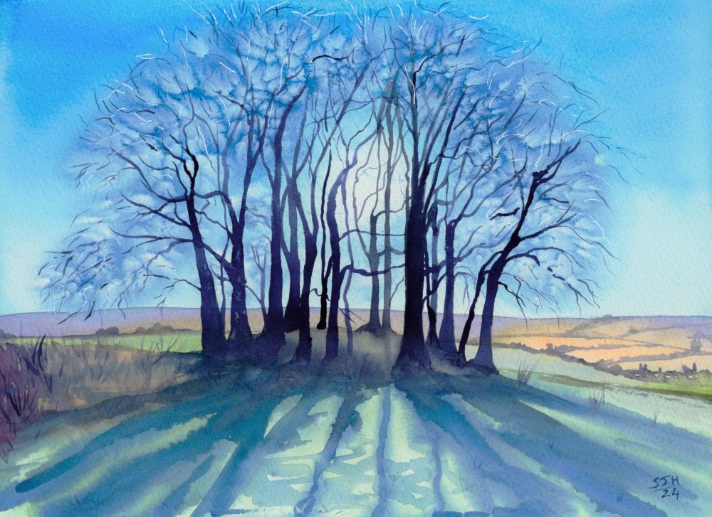 Small Barrow with Beech Trees Small Barrow with Beech Trees, giclée print on paper