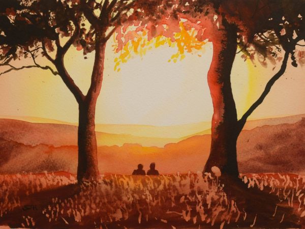 Hot Summer Night at Oliver's Castle, giclée print on paper
