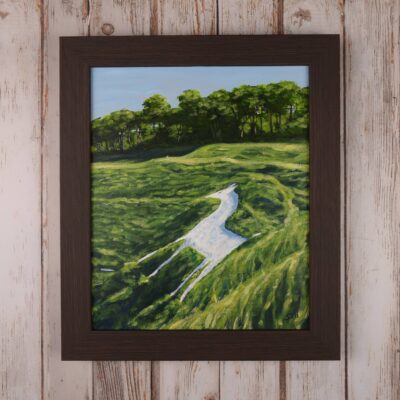 DSC_0001 Cherhill White Horse, original acrylic on stretched canvas