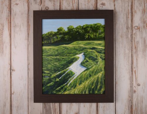 DSC_0001 Cherhill White Horse, original acrylic on stretched canvas