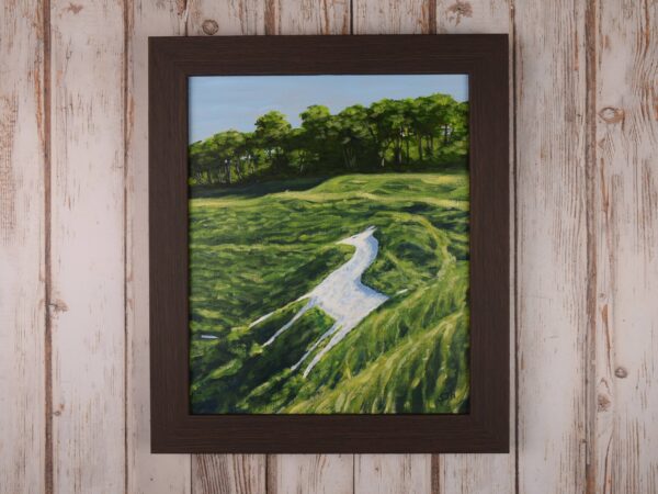DSC_0001 Cherhill White Horse, original acrylic on stretched canvas
