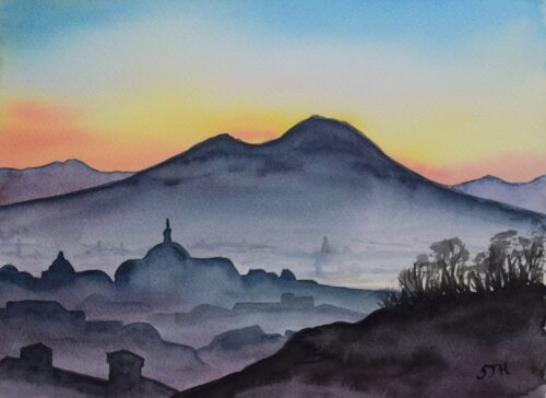 DSC_0002 (3) Vesuvius Sunrise, giclée print on paper