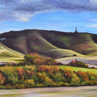 DSC_0004 Cherhill Down in Autumn, giclée print on paper or stretched canvas