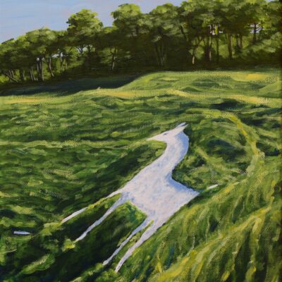 DSC_0006 Cherhill White Horse, original acrylic on stretched canvas
