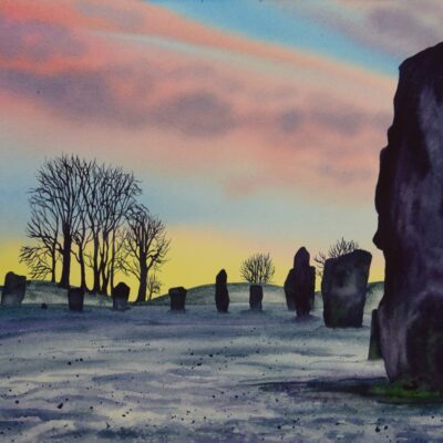 DSC_0008 (3) Frosty Dawn at Avebury 2, giclée print on paper