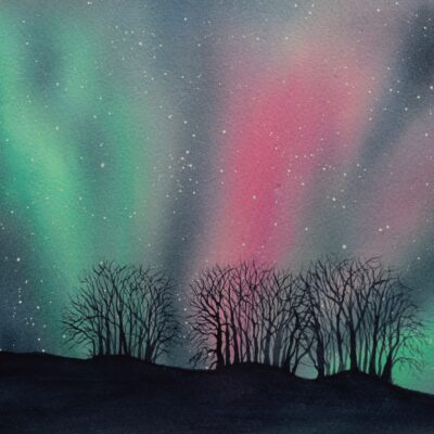 DSC_0009 - Copy Aurora Borealis at Avebury, giclée print on paper