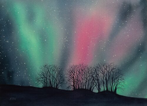 DSC_0009 - Copy Aurora Borealis at Avebury, giclée print on paper