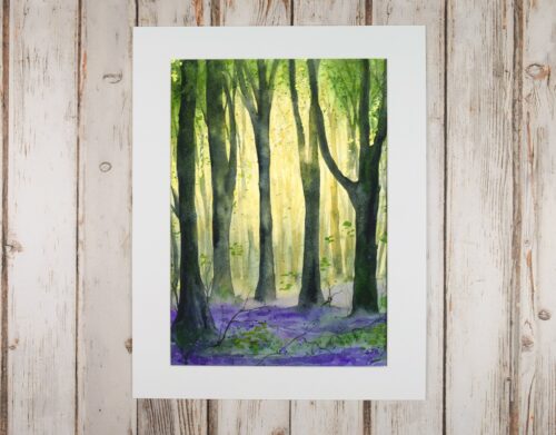 DSC_0010 West Woods Sunrise, original watercolour