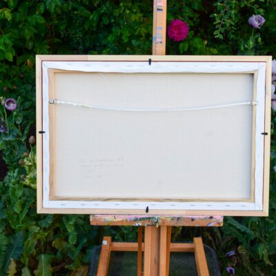DSC_0010 View of Woodborough Hill, Wiltshire, original acrylic on stretched canvas