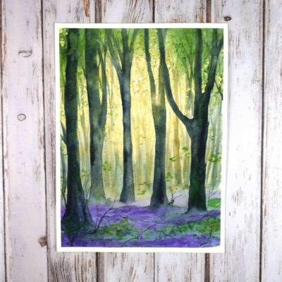 DSC_0011 West Woods Sunrise, original watercolour