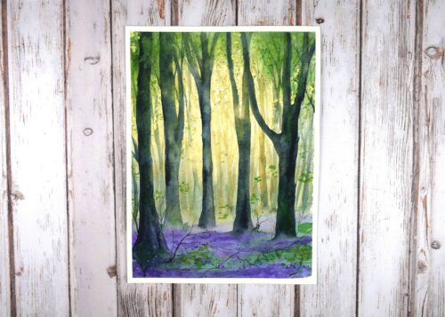 DSC_0011 West Woods Sunrise, original watercolour