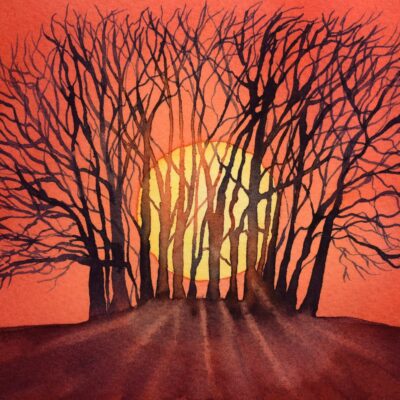 Barrow Sunrise, giclée print on paper