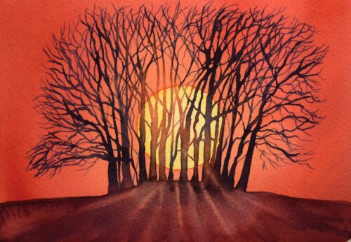 Barrow Sunrise, giclée print on paper