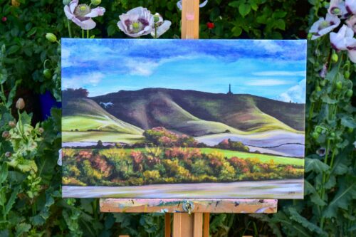 DSC_0028 Cherhill Down in Autumn, giclée print on paper or stretched canvas