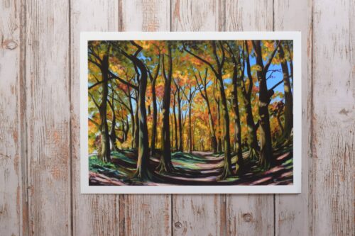 DSC_0028 Knoll Down in Autumn, giclée print on paper or stretched canvas