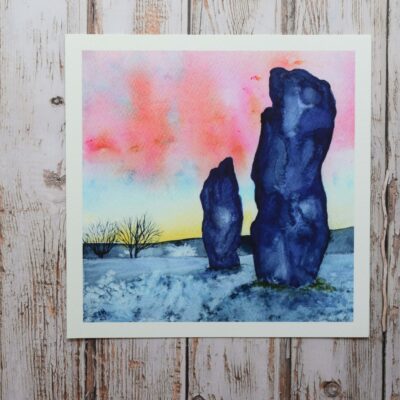 DSC_0029 Frosty Sunrise at Avebury, giclée print on paper