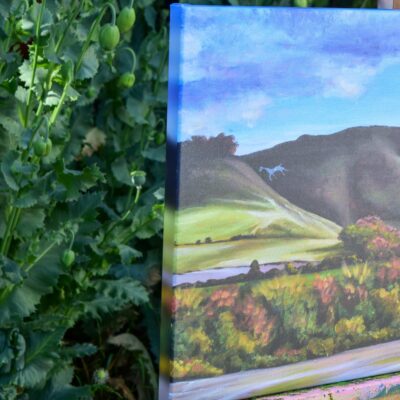 DSC_0029 Cherhill Down in Autumn, giclée print on paper or stretched canvas