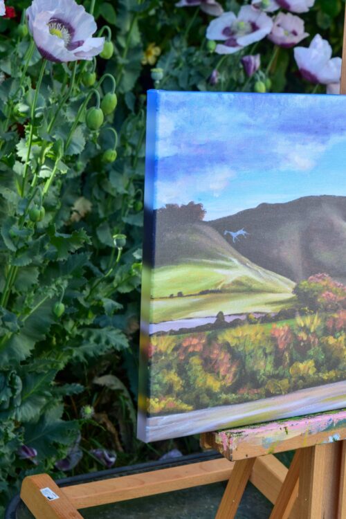 DSC_0029 Cherhill Down in Autumn, giclée print on paper or stretched canvas