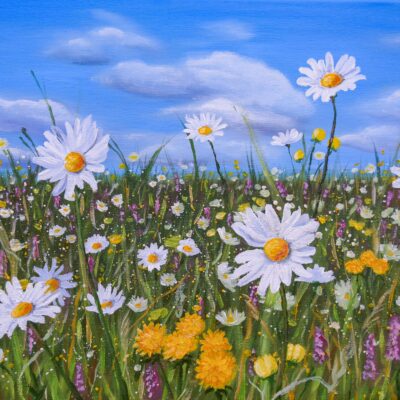 Meadow Flowers, giclée print on paper or stretched canvas