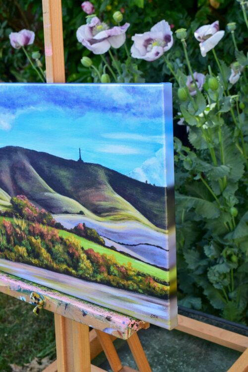 DSC_0030 Cherhill Down in Autumn, giclée print on paper or stretched canvas
