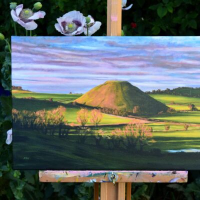 DSC_0032 Golden Hour at Silbury Hill, giclée print on paper or stretched canvas