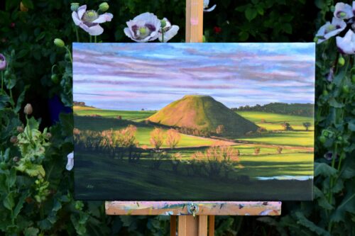 DSC_0032 Golden Hour at Silbury Hill, giclée print on paper or stretched canvas