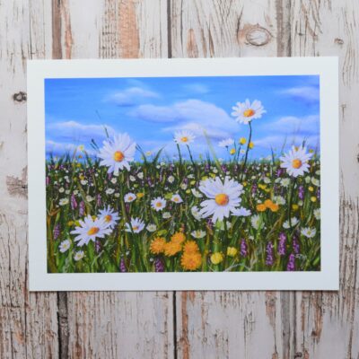 Meadow Flowers, giclée print on paper or stretched canvas