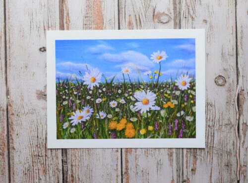 Meadow Flowers, giclée print on paper or stretched canvas