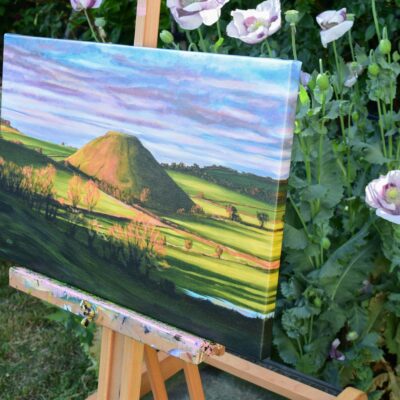 DSC_0035 Golden Hour at Silbury Hill, giclée print on paper or stretched canvas