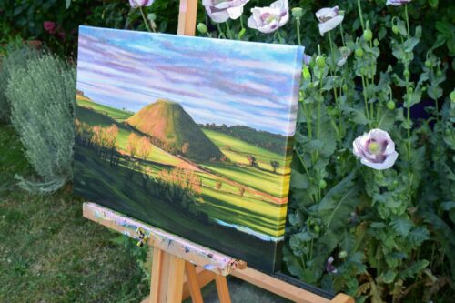 DSC_0035 Golden Hour at Silbury Hill, giclée print on paper or stretched canvas