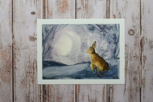 DSC_0041 Moongazing Hare, giclée print on paper