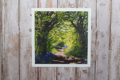 DSC_0044 Bluebells in West Woods, Wiltshire, giclée print on paper or stretched canvas