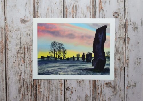 DSC_0053 Frosty Dawn at Avebury 2, giclée print on paper