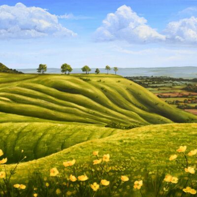 DSC_0061 Spring at Roundway Down, giclée print on paper or stretched canvas