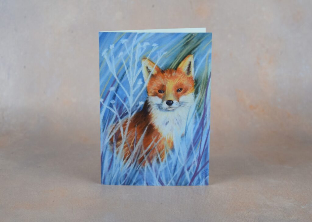Fox in the Frosty Grass
