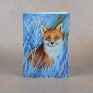 Fox in the Frosty Grass