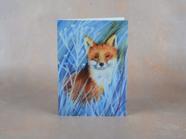 Fox in the Frosty Grass