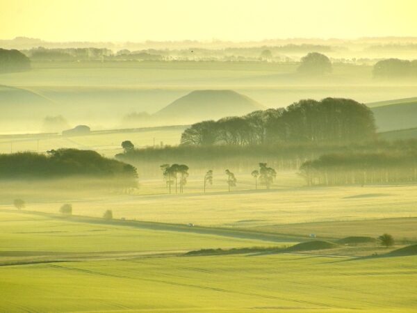 Silbury Hill in the Early Morning