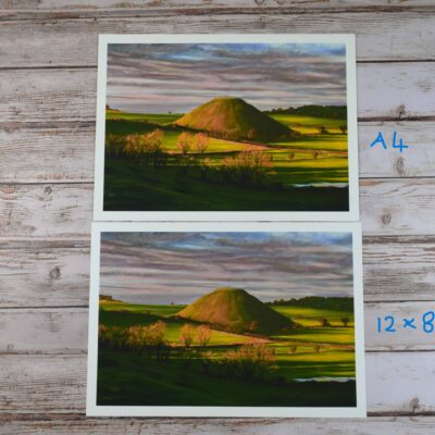 DSC_0116 Golden Hour at Silbury Hill, giclée print on paper or stretched canvas