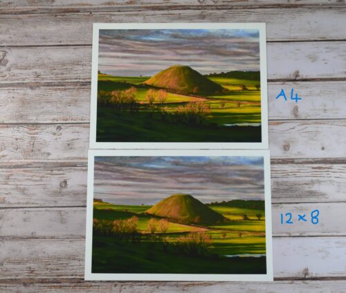 DSC_0116 Golden Hour at Silbury Hill, giclée print on paper or stretched canvas