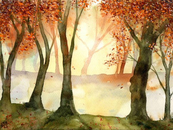 img20230515_10055219 Misty Autumn Sunrise at Furze Knoll, giclée print on paper