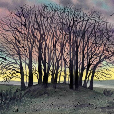 img20251216_18223842 Frosty Dawn on Overton Hill, giclée print on paper